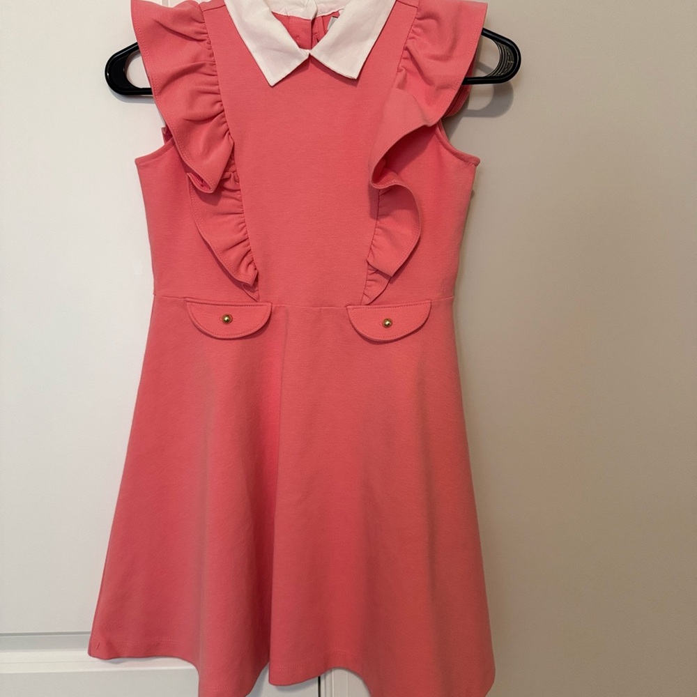 Janie and Jack Coral Ruffle Dress